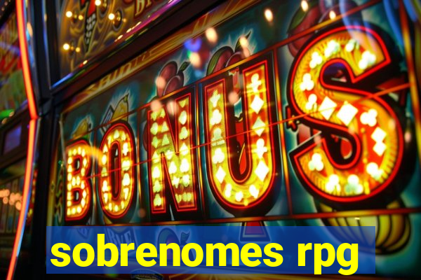 sobrenomes rpg